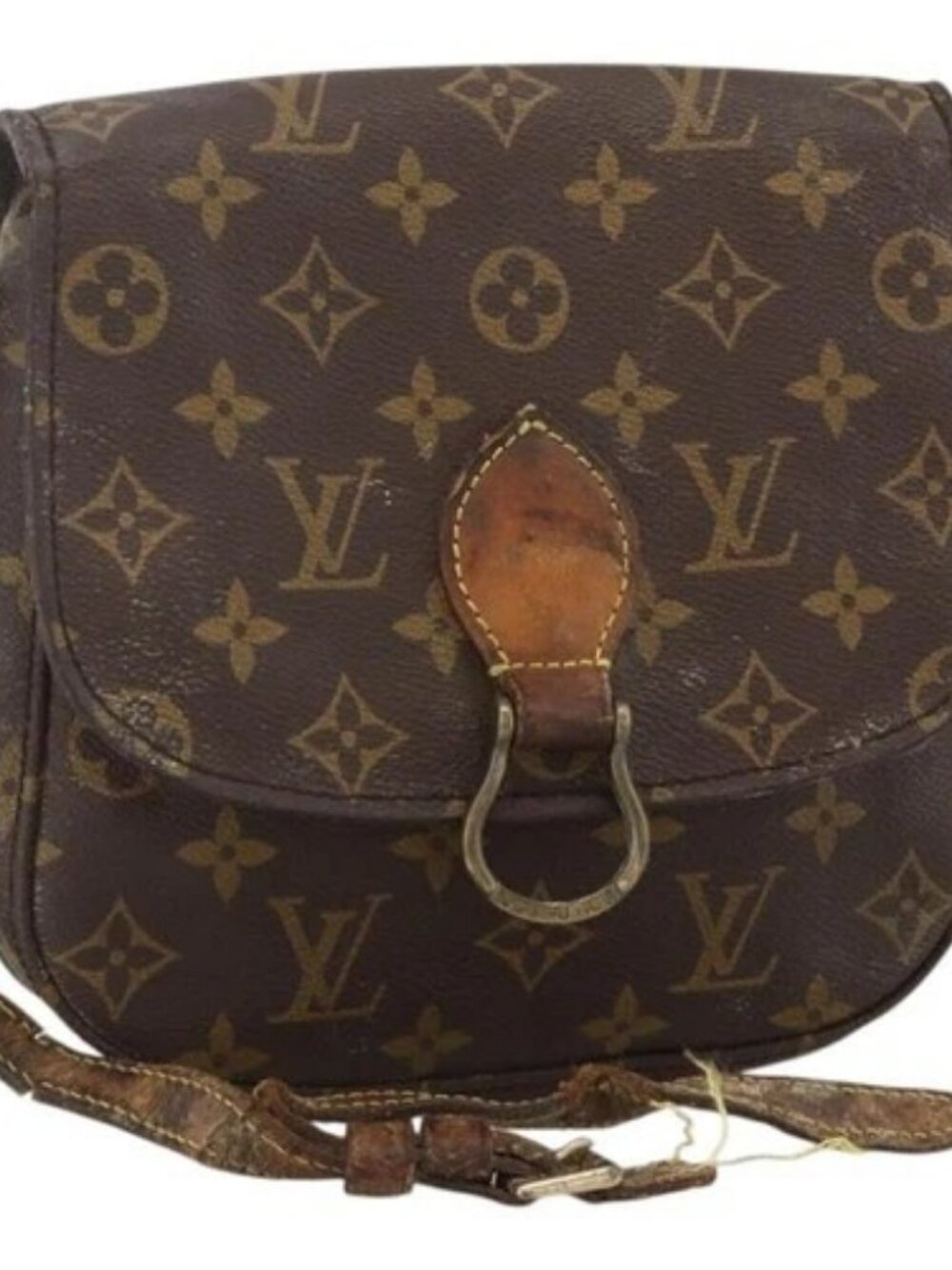 LOUIS VUITTON Monogram Saint Cloud MM Shoulder Bag M51243 LV Auth YKZ1126